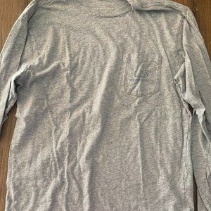 Vineyard Vines Unisex Size Small Classic Long Sleeve Logo Shirt w/pocket